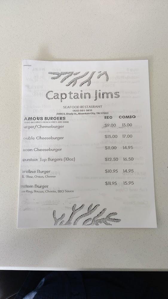 Captain Jim's Restaurant And Seafood Menu image 4